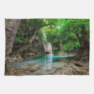 Wasserfälle   Kanchanaburi, Thailand Geschirrtuch