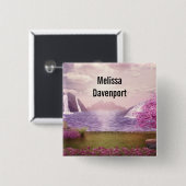 Wasserfälle & Kirchen Bäume am Lago Maggiore Button (Vorne & Hinten)