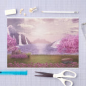 Wasserfälle & Kirchen Bäume am Lago Maggiore Seidenpapier (Handwerk)