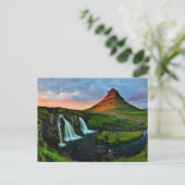 Wasserfälle | Kirkjufell, Island Postkarte (Stehend Vorderseite)