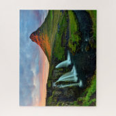 Wasserfälle | Kirkjufell, Island Puzzle (Vertikal)