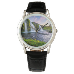 Wasserfälle Kirkjufellsfoss, Island Armbanduhr