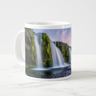 Wasserfälle Kirkjufellsfoss, Island Jumbo-Tasse