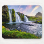 Wasserfälle | Kirkjufellsfoss, Island Mousepad (Vorne)