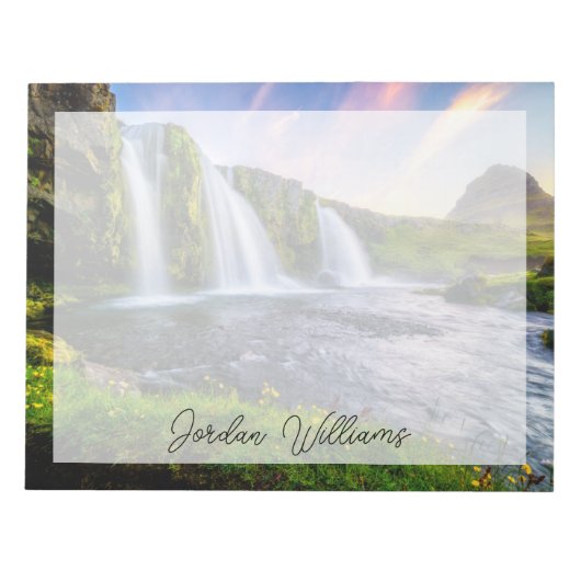 Wasserfälle | Kirkjufellsfoss, Island Notizblock (Vorderseite)