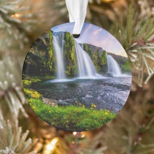 Wasserfälle | Kirkjufellsfoss, Island Ornament (Baum)