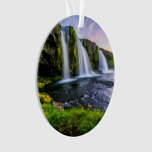 Wasserfälle | Kirkjufellsfoss, Island Ornament (Vorderseite)