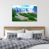 Wasserfälle Leinwanddruck (Insitu (Schlafzimmer))