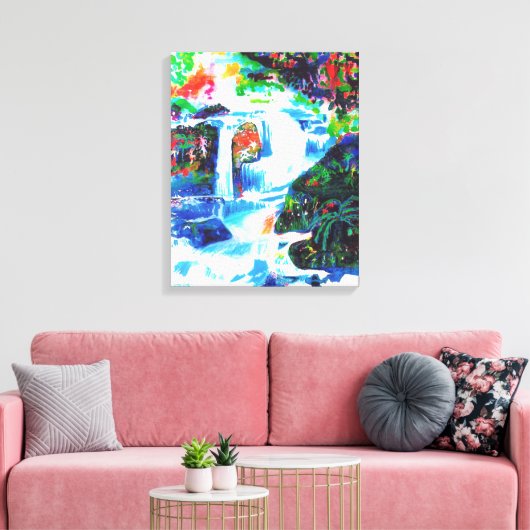 Wasserfälle. Leinwanddruck (Insitu (Wohnzimmer))