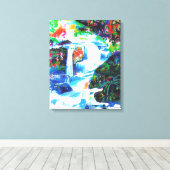 Wasserfälle. Leinwanddruck (Insitu (Holzboden))