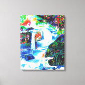 Wasserfälle. Leinwanddruck (Vorderseite)