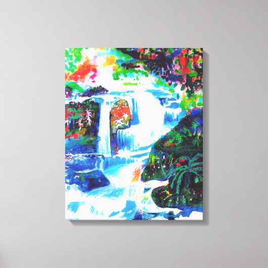 Wasserfälle. Leinwanddruck (Vorderseite)