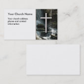 Wasserfälle mit querer christlicher visitenkarte (Vorne/Hinten)