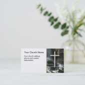 Wasserfälle mit querer christlicher visitenkarte (Stehend Vorderseite)