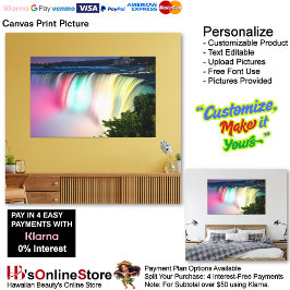 Wasserfälle Natur Entspannen Zuhause Office Abbild Leinwanddruck