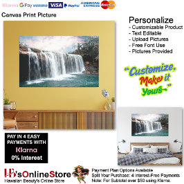 Wasserfälle Natur Entspannen Zuhause Office Pictur Leinwanddruck