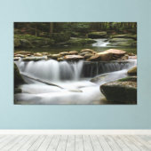 Wasserfälle Natur Entspannen Zuhause Office Pictur Leinwanddruck (Insitu (Holzboden))