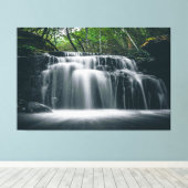 Wasserfälle Natur Entspannung Zuhause Office Bild Leinwanddruck (Insitu (Holzboden))