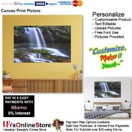 Wasserfälle Natur Entspannung Zuhause Office Bild  Leinwanddruck