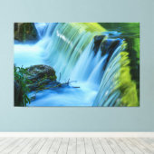 Wasserfälle Natur Entspannung Zuhause Office Leinw Leinwanddruck (Insitu (Holzboden))