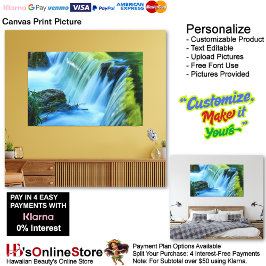 Wasserfälle Natur Entspannung Zuhause Office Leinw Leinwanddruck