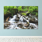 Wasserfälle Natur Entspannung Zuhause Office Pictu Leinwanddruck (Insitu (Holzboden))