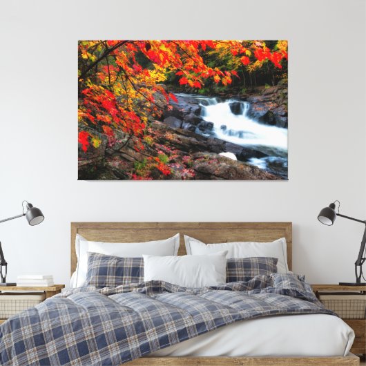 Wasserfälle Nature Relax Zuhause Office Abbildung  Leinwanddruck (Insitu (Schlafzimmer))