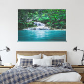 Wasserfälle Nature Relax Zuhause Office Abbildung Leinwanddruck (Insitu (Schlafzimmer))