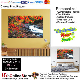 Wasserfälle Nature Relax Zuhause Office Abbildung  Leinwanddruck