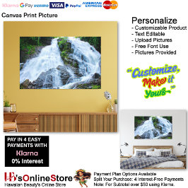 Wasserfälle Nature Relax Zuhause Office Abbildung  Leinwanddruck