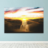 Wasserfälle Nature Relax Zuhause Office Abbildung  Leinwanddruck (Insitu (Holzboden))