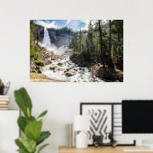Wasserfälle | Nevada Fall, Yosemite, CA Poster (Heimbüro)