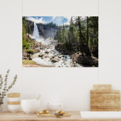 Wasserfälle | Nevada Fall, Yosemite, CA Poster (Küche)