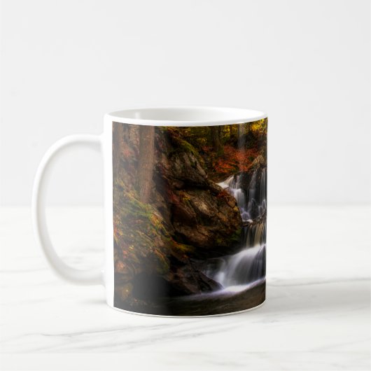 Wasserfälle | New England Connecticut Kaffeetasse (Links)