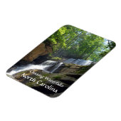 Wasserfälle Nord-Carolina-Foto Magnet (Linke Seite)