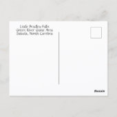 Wasserfälle Nord-Carolina-Foto Postkarte (Rückseite)