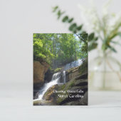 Wasserfälle Nord-Carolina-Foto Postkarte (Stehend Vorderseite)