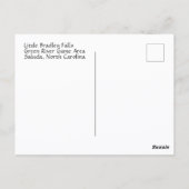 Wasserfälle Nord-Carolina-Foto Postkarte (Rückseite)