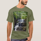 Wasserfälle Nord-Carolina-Gebirge T-Shirt (Vorderseite)
