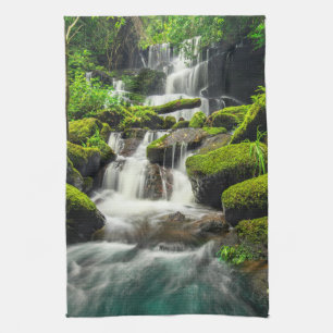Wasserfälle   Phu Tub Berk Mountain, Thailand Geschirrtuch