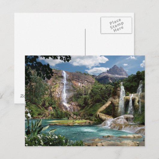 Wasserfälle - Postkarte (Vorne/Hinten)