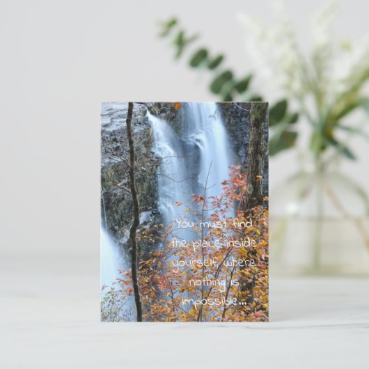 Wasserfälle Postkarte (Stehend Vorderseite)