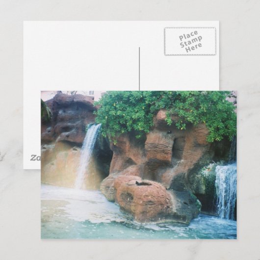Wasserfälle Postkarte (Vorne/Hinten)