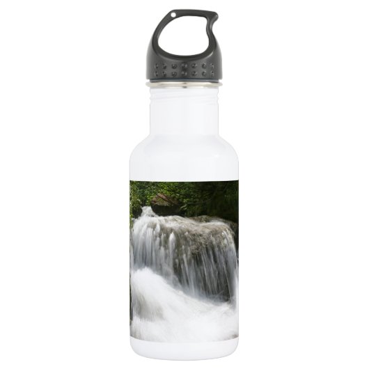 Wasserfälle - Pro Foto. Edelstahlflasche (Vorderseite)