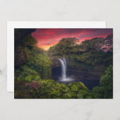 Wasserfälle | Regenbogenfälle, Hilo, Hawaii Dankeskarte (Vorne/Hinten)