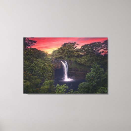 Wasserfälle | Regenbogenfälle, Hilo, Hawaii Leinwanddruck (Vorderseite)