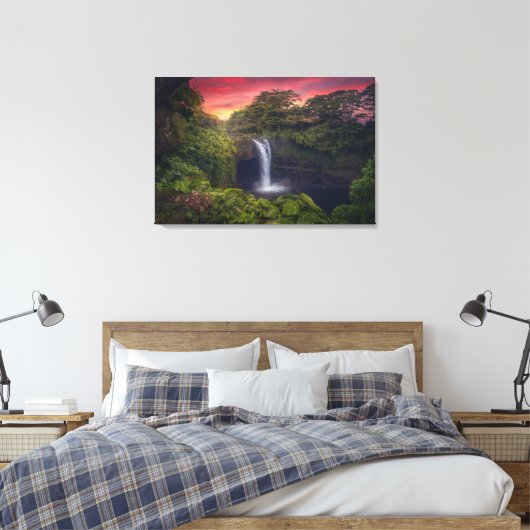 Wasserfälle | Regenbogenfälle, Hilo, Hawaii Leinwanddruck (Insitu (Schlafzimmer))
