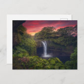 Wasserfälle | Regenbogenfälle, Hilo, Hawaii Postkarte (Vorne/Hinten)