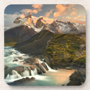 Wasserfälle Salto Grade Wasserfall Patagonia Chi Getränkeuntersetzer