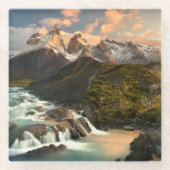 Wasserfälle | Salto Grade Wasserfall Patagonia Chi Glasuntersetzer (Vorderseite)